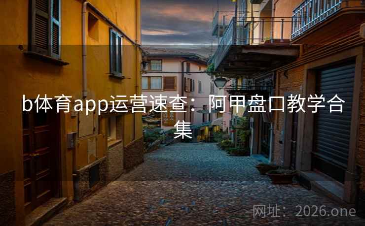 b体育app运营速查：阿甲盘口教学合集
