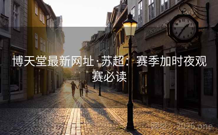 博天堂最新网址·苏超：赛季加时夜观赛必读