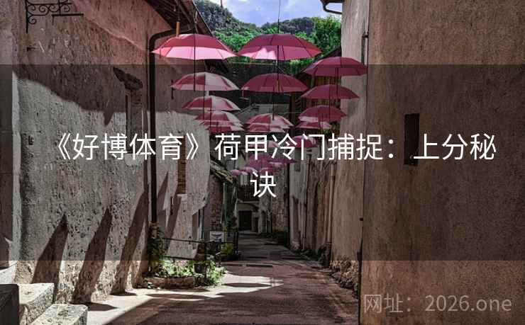 《好博体育》荷甲冷门捕捉：上分秘诀